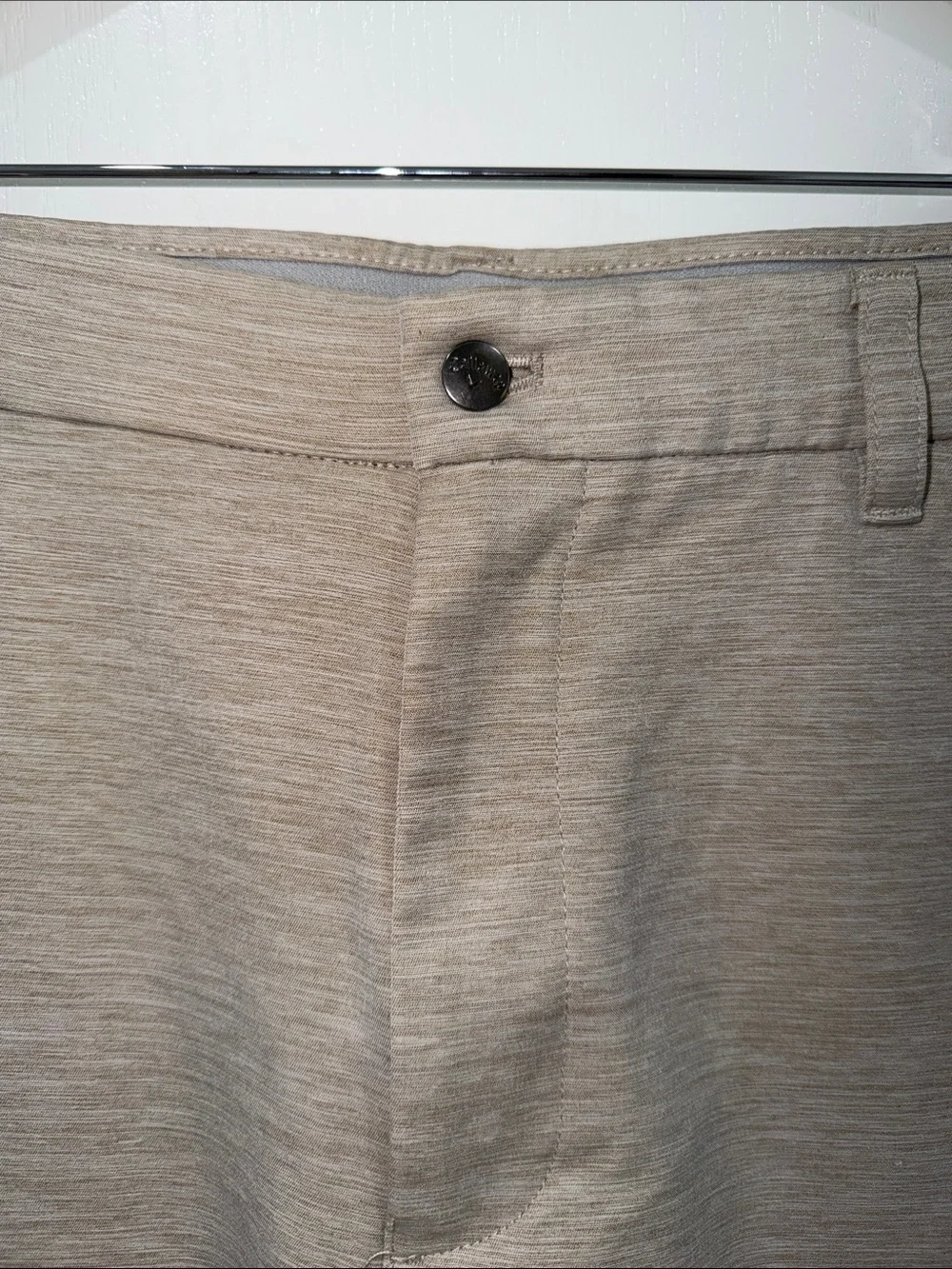CALLAWAY  Men's Light Taupe golf Flat-Front Shorts performance wear 36”